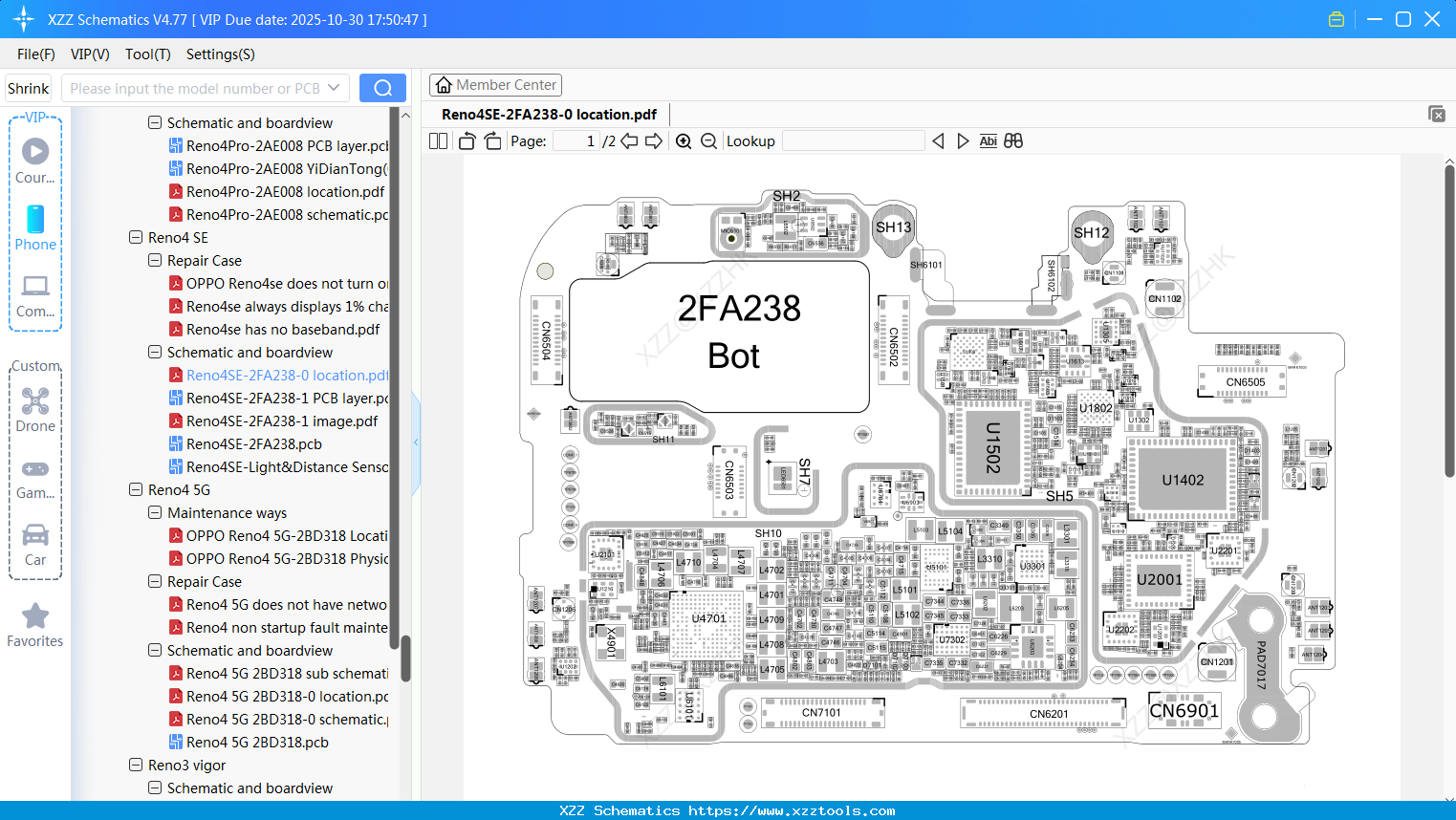 OPPO Reno4SE-2FA238-0 Location